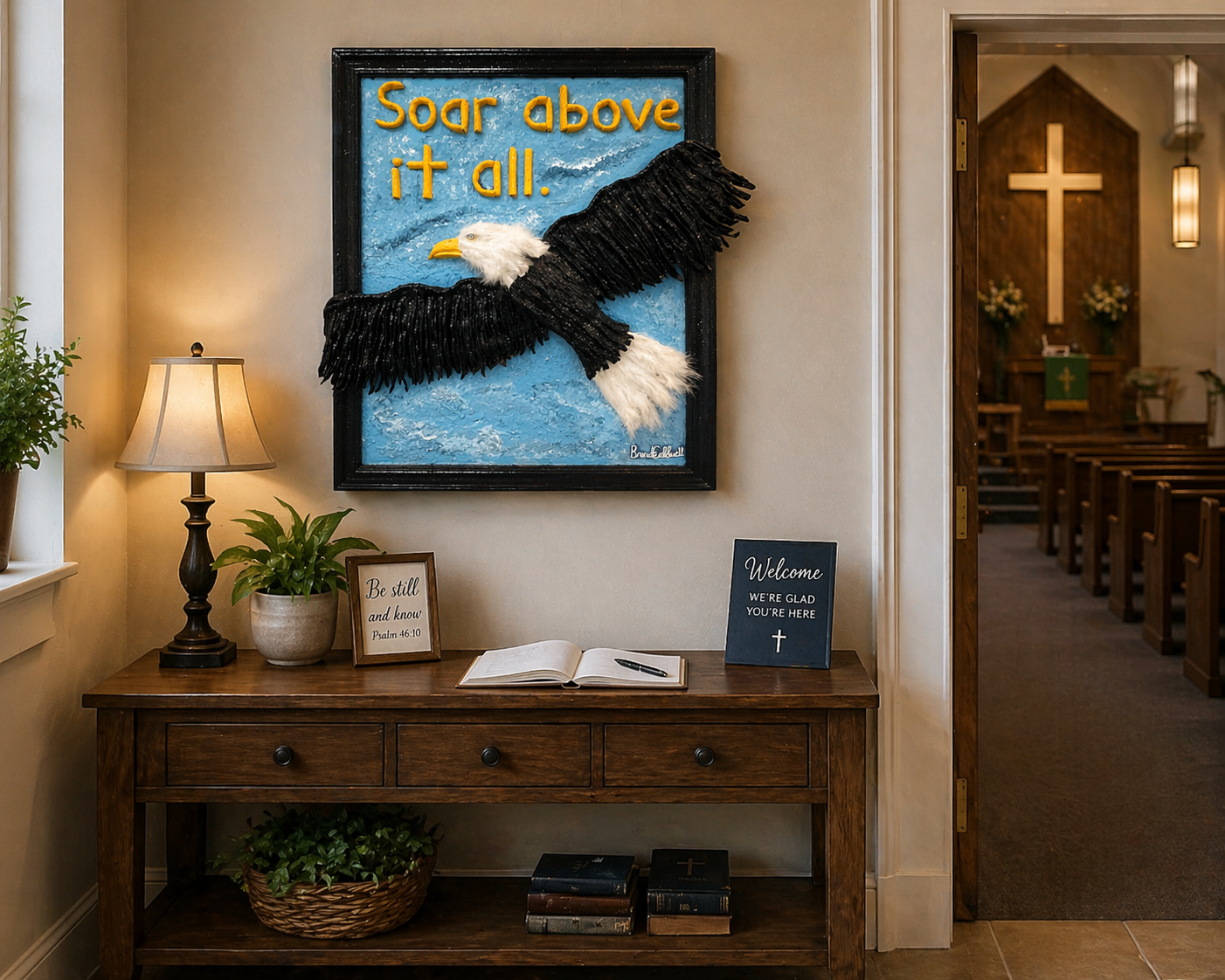 Soar Above it All - 3D Sculpted Art